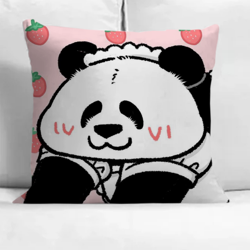 Sarung bantal dekorasi Panda lucu 40x40 jatuh dekorasi sarung bantal Sofa bantal tubuh penutup bantal 45x45 sarung bantal 45*45 penutup