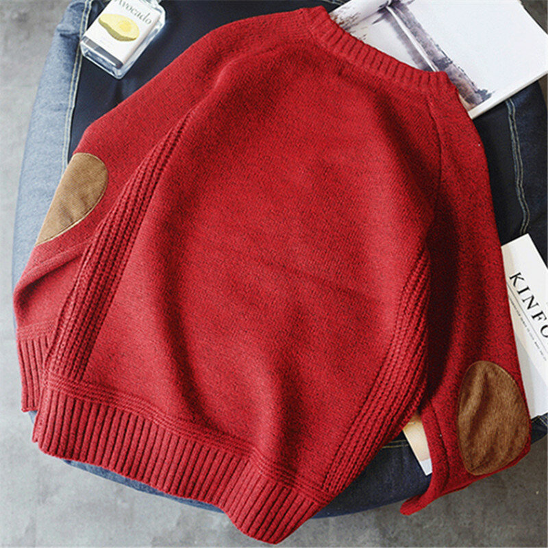 Новый мужской пуловер, свитер, модный дизайнерский вязаный свитер с нашивками, Мужская Уличная одежда в стиле Харадзюку, повседневные мужские свитеры с круглым вырезом