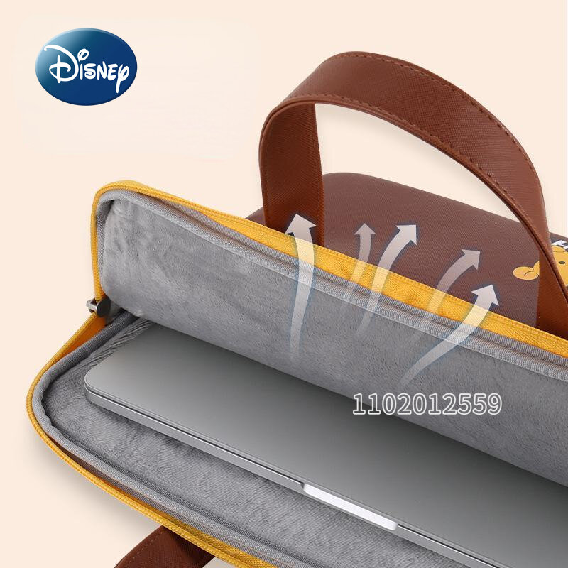 Disney-Bolsa de desenhos animados de grande capacidade para mulheres, maleta casual fofa, marca de luxo original, nova moda, estojo para laptop