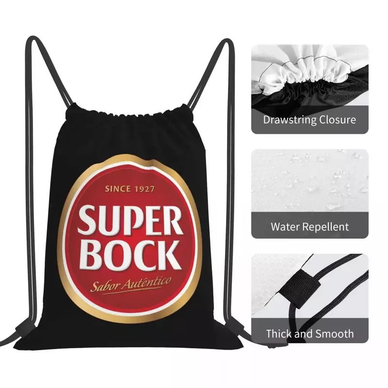 Sacos de cordão portáteis para viagens e escolas, bolso do pacote, bolsa de esportes, mochilas casuais, bolsa de livro, super Brock (5)