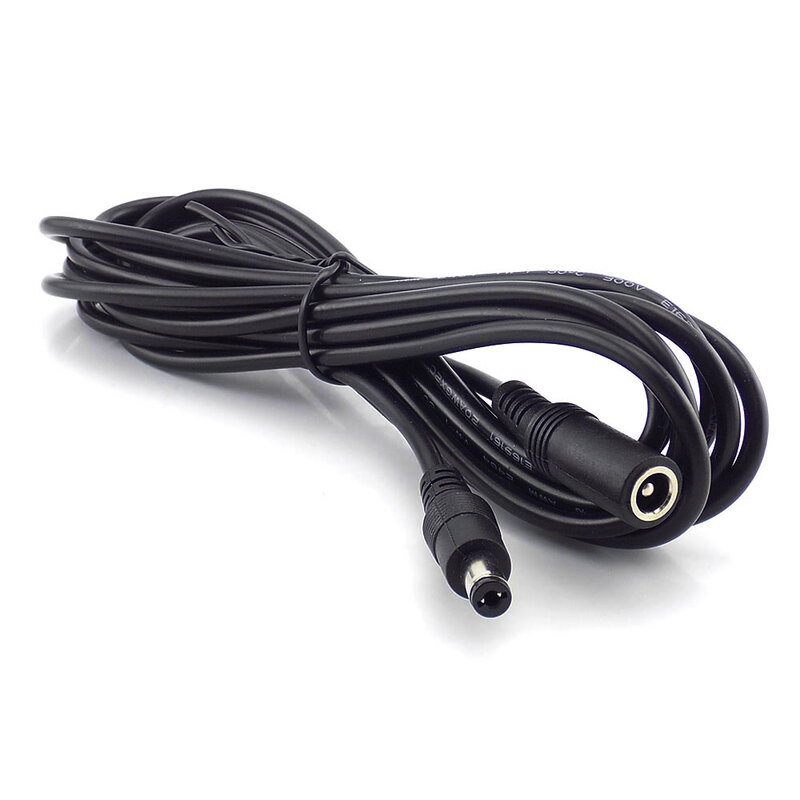 DC Cable Extension Power Extend Cord 12V DC 5.5mmx2.1mm Connector Wire For LED Strip CCTV Camera