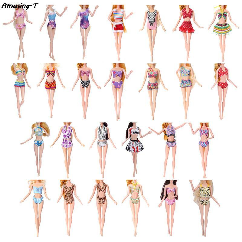 Mode Pop Kleding 30Cm Pop Can Dragen Multi-Color Badpak Bikini Pak Kostuum 11Inch Pop Kleding Baden Bikini Strand Outfit