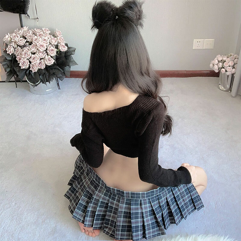 Minifalda plisada ultracorta para chica, traje de uniforme de Cosplay, estilo universitario, Sexy, sin forro, japonés, Jk