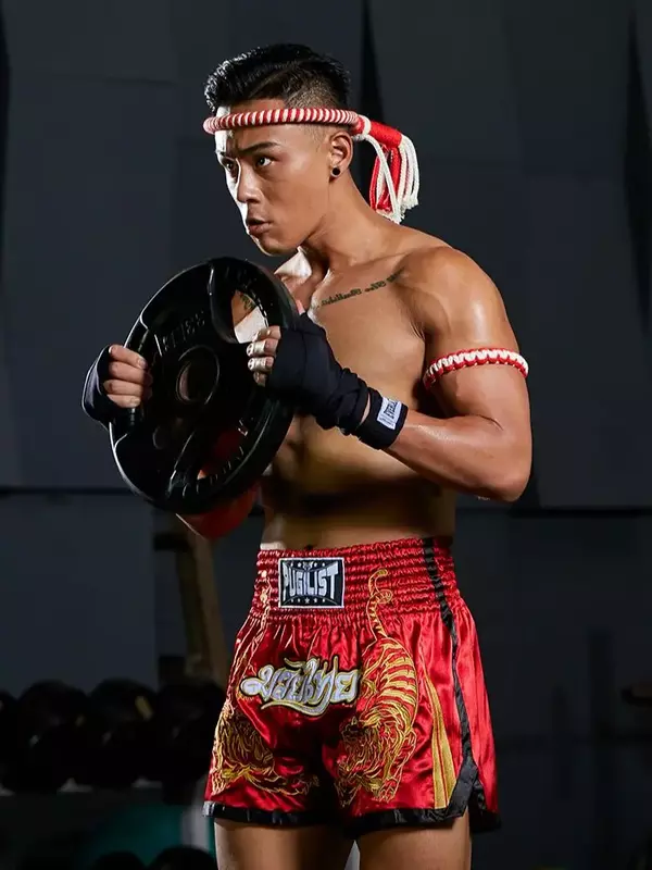 Szorty PUGILIST P2 dla muay thai tiger spodenki muay thai walka bokserska krótka, sportowa szybkoschnący szorty dla tajski boks