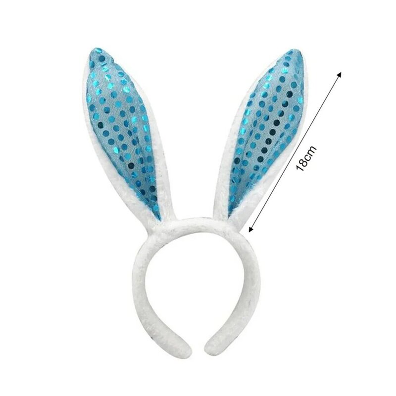 Cute Plush Rabbit Ears Hairbands Soft Bunny Ears Headwear Solid Color Headband Hair Hoop Cosplay Party Hair Accessories