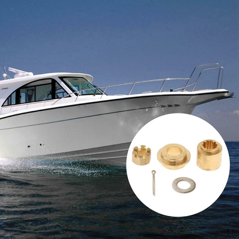 Pemasangan baling-baling Marine Mounting Washer Nut Mounting Kit untuk Yamaha Outboard 20Hp 25Hp 30H