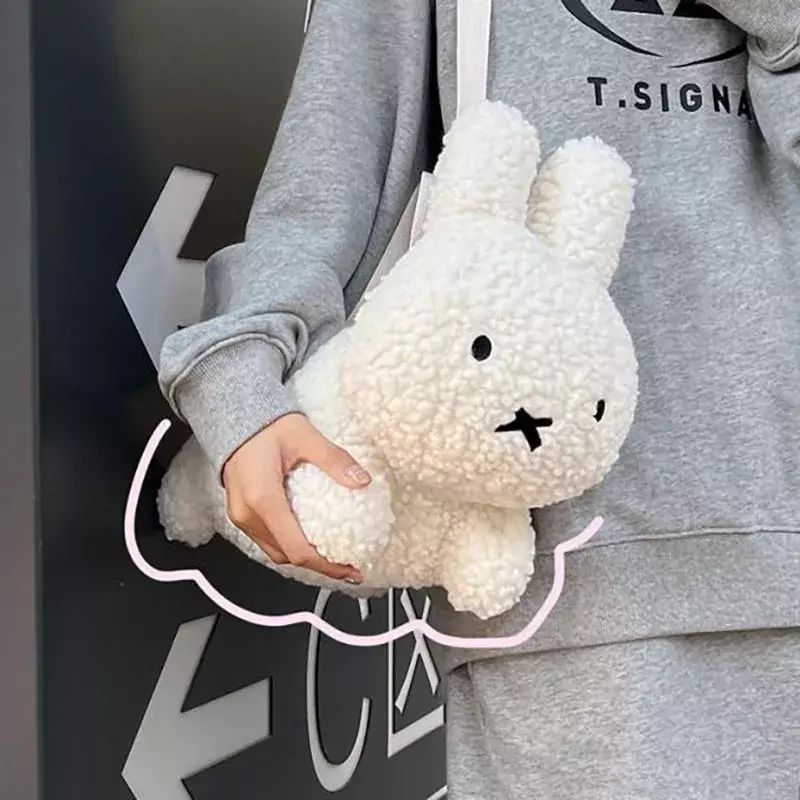 2023 Puppe Mode Umhängetasche weiblich neue Winter Kawaii Plüsch Kaninchen Cartoon Umhängetasche vielseitig im Herbst und Winter