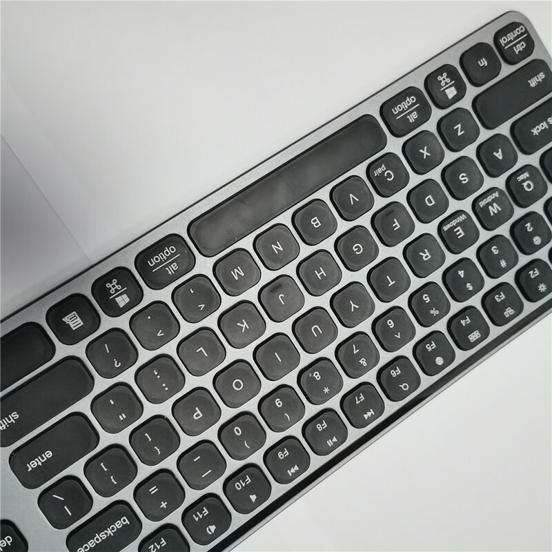 Teclado inalámbrico portátil de Metal de 110 teclas, teclado de ordenador de aleación de aluminio, Abs, más vendido