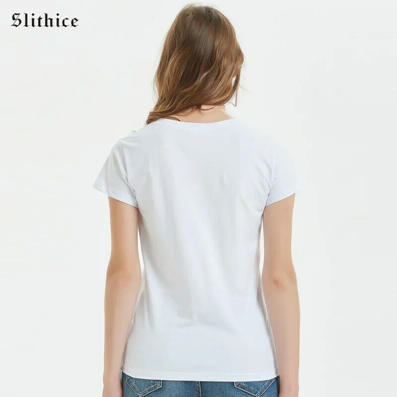 Camiseta espanhola engraçada com letras estampadas feminina, Tops de manga curta, camiseta feminina feminina feminina feminina feminina, preta, branca, respirável, verão