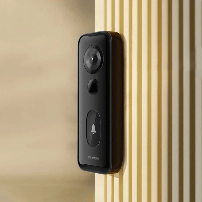 Xiaomi bel pintu pintar versi Global, 3S tampilan lebar 180 ° kamera nirkabel WiFi 2K penglihatan malam IP65 Alexa Google Voice Assistant