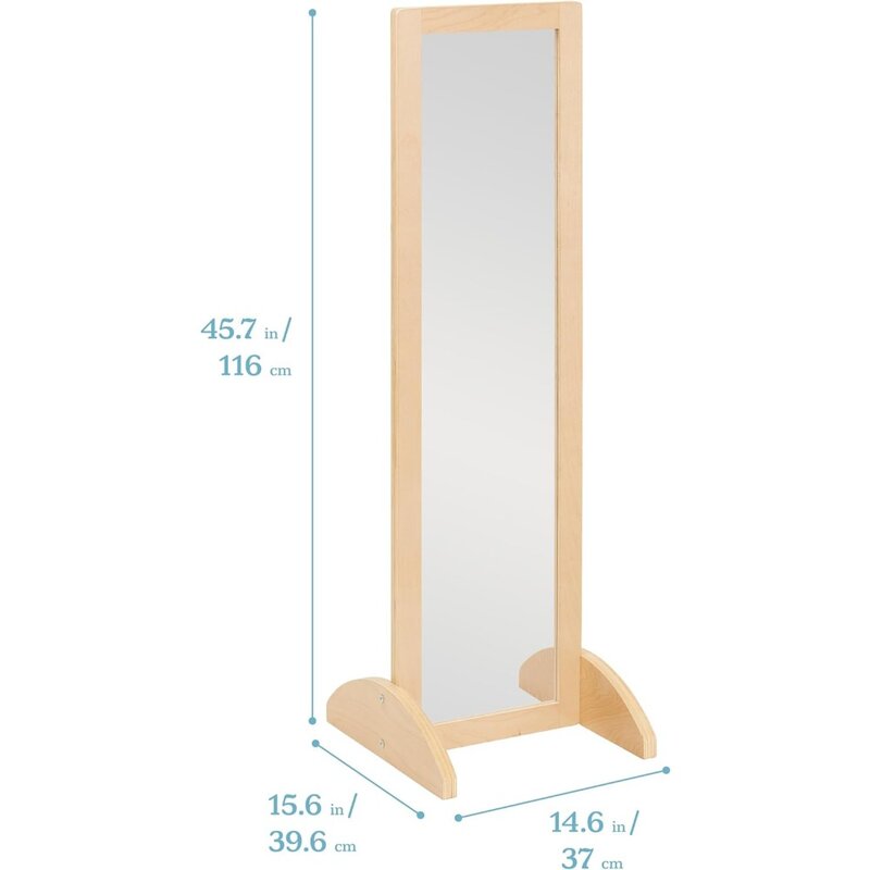 Floor Mirrors, Double-Sided Bi-Directional Mirror, Kids Furniture, Natural Floor Mirrors,mirror full body,