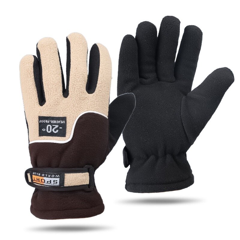 Мужские зимние перчатки ветрозащитные велосипедные флисовые перчатки унисекс перчатки для спорта на открытом воздухе лыжного спорта бега мотоцикла езды
