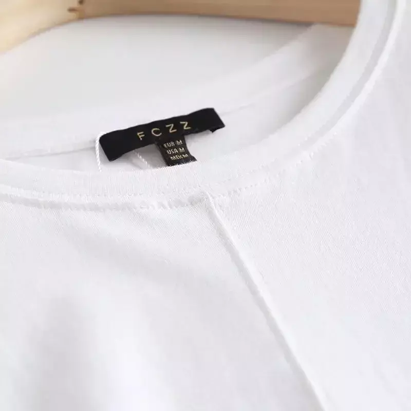 여성 라운드넥 반팔 루즈핏 티셔츠, 베이직 캐주얼, 레트로 단색, 2023 2 색