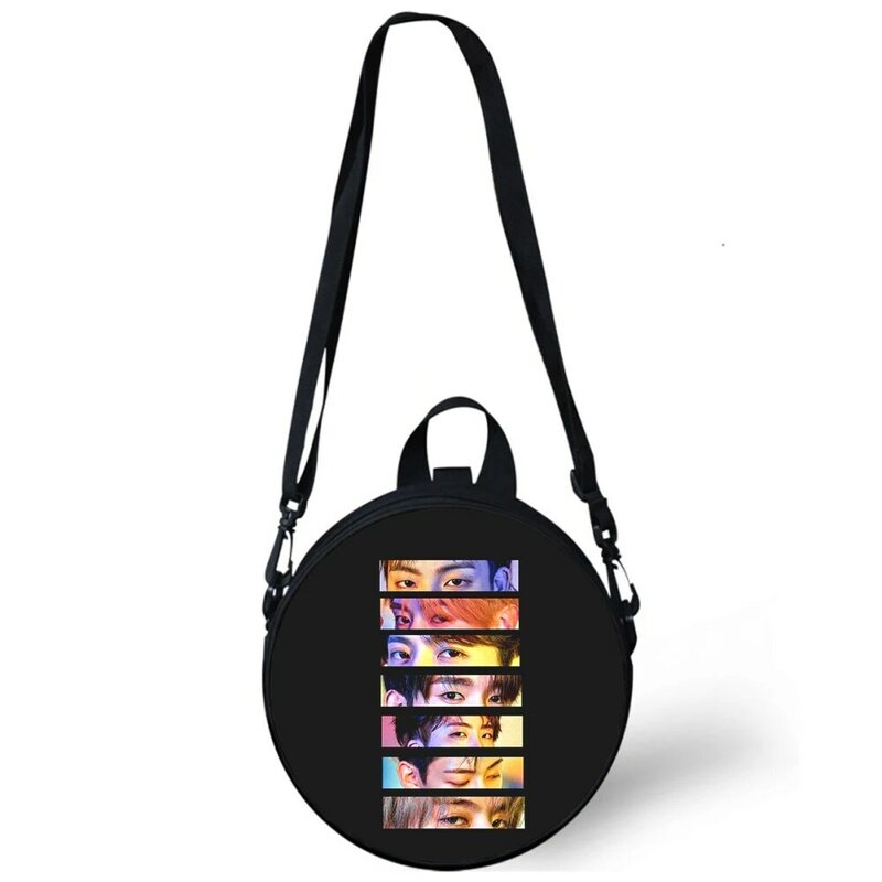 GOT7 KPOP Детская сумка для детского сада, сумки через плечо с 3D принтом для школы, женские круглые мини-сумки
