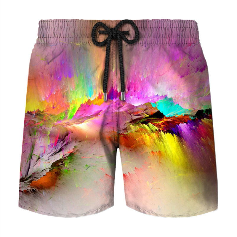 Funny Painting Graffiti Board Shorts Pants Men Beach Shorts Summer Hawaii Vacation Swimsuit 2023 New Swim Trunks Cool Ice Shorts