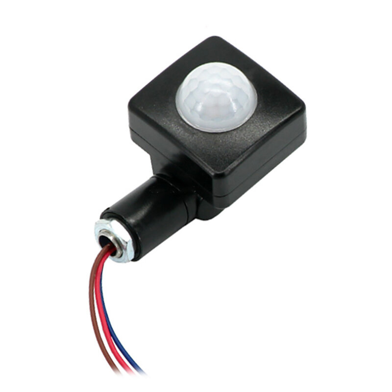 Sensor gerak Mini inframerah, AC 85-265V Utdoor dalam ruangan lampu inframerah bodi sakelar tahan air, dengan deteksi Sensor lampu LED