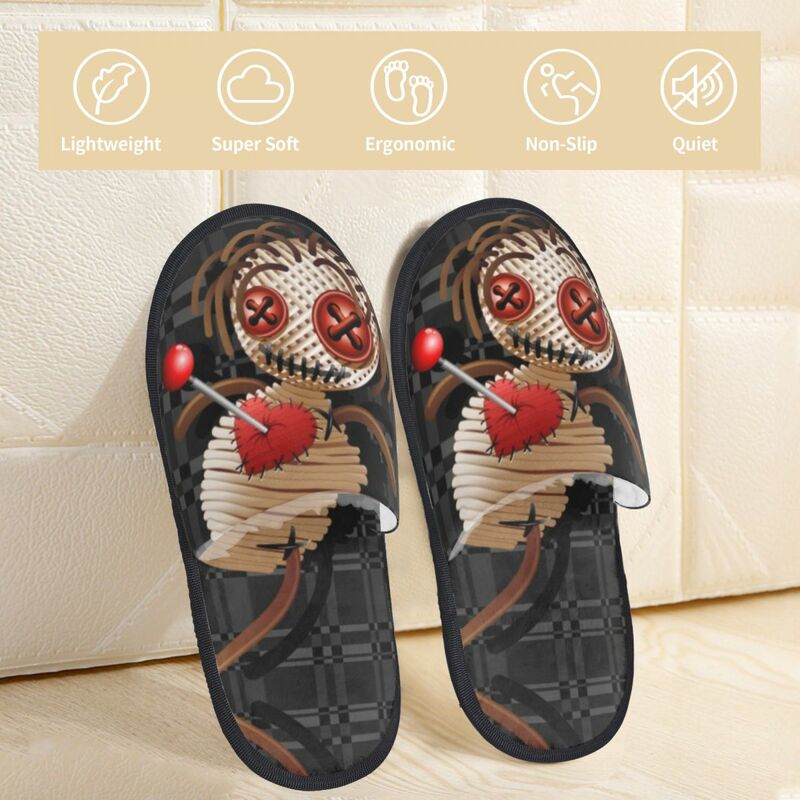 Plush Indoor Slippers Bear Warm Soft Shoes Home Footwear Autumn Winter