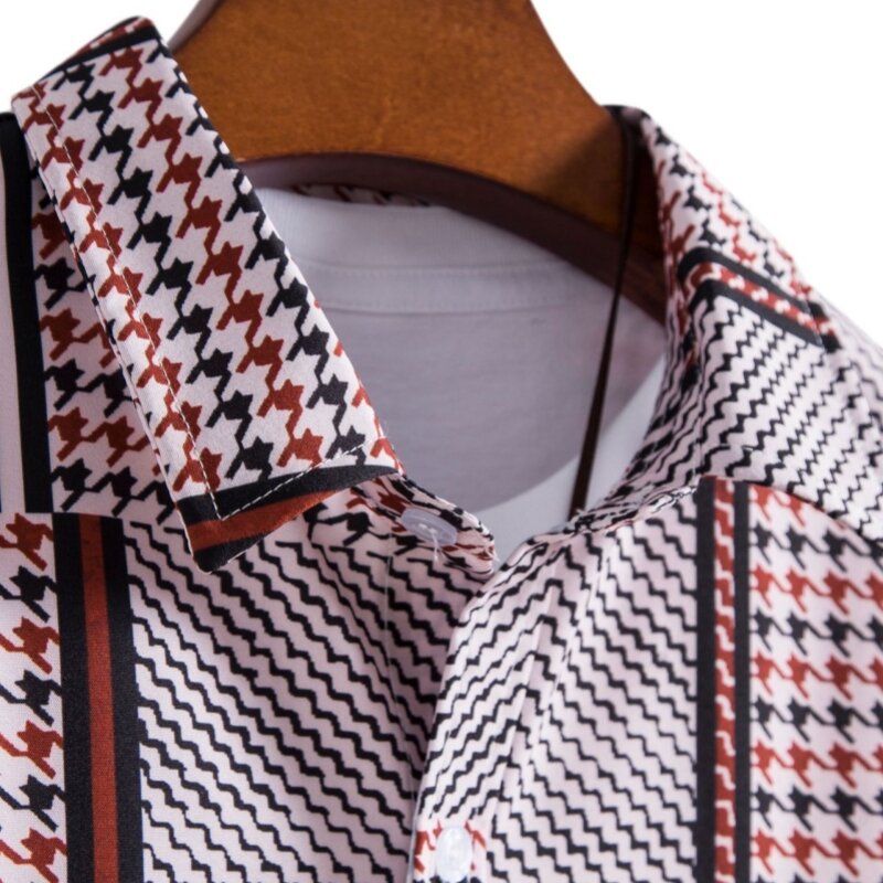 Luksusowa odzież męska darmowa wysyłka koszule oversize koszula męska moda Tiki bluzki społeczne t-shirty hawajska bawełna wysokiej jakości