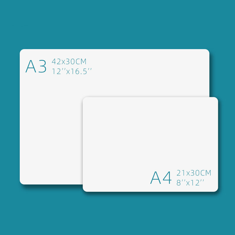 Lavagna magnetica formato A3 A4 lavagna bianca cancellabile a secco Soft Home Office Kitchen Pad flessibile adesivi per frigorifero Memo Message Board