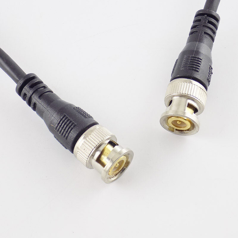 Kabel konektor adaptor, aksesoris kabel koneksi D5 0.5M/1M/2M/3M BNC laki-laki ke BNC