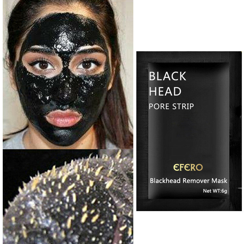Mascarilla facial negra para eliminar puntos negros y acné, maquillaje de belleza, limpieza de puntos negros, base de eliminación de acné, 1 unidad