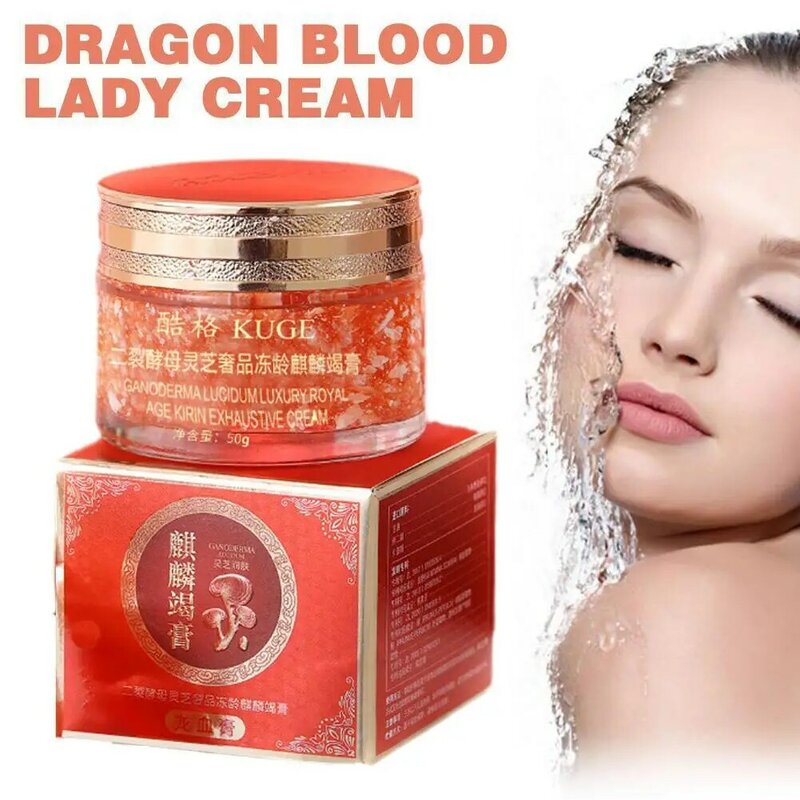 Dragon Blood Face Cream, Correcteur de visage paresseux, Anti-âge, Réparateur, Rajeunir, Hydratant, Blanchissant, 50g