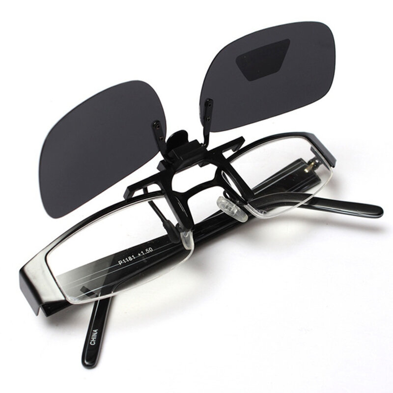 4สีสีเทาเลนส์แว่นตากันแดด Polarized แว่นตากันแดด UV 380ขับรถตกปลาการมองเห็นได้ในเวลากลางคืนคลิปแว่นตา