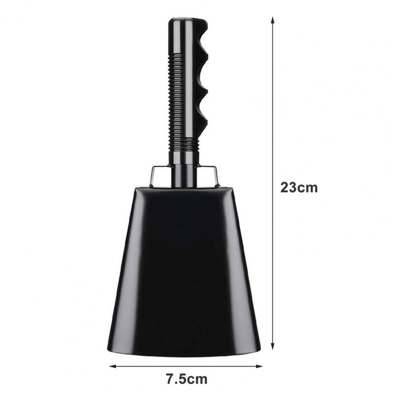 Ergonomic Grip Cowbell Sporting Event Noise Makers Long Handle Iron Cowbells for Football Baseball Games Fun Cow Bells Football