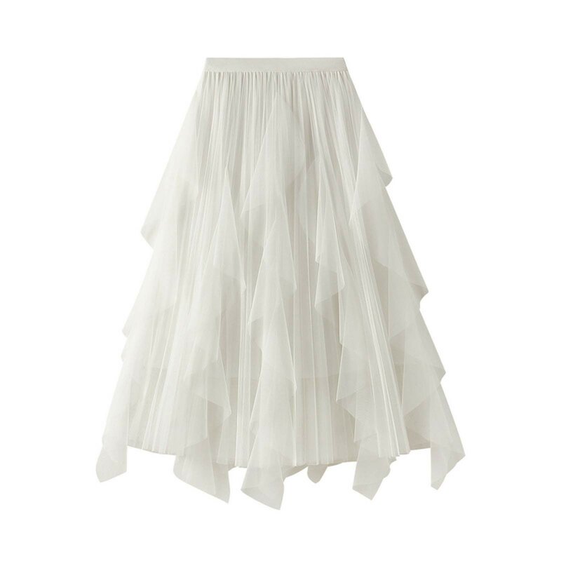 2024 Hot Summer Women Vintage Tulle Skirt Short Tutu Mid Skirts Adult Fancy Ballet Dancewear Party Costume Ball Gown Mini Skirt
