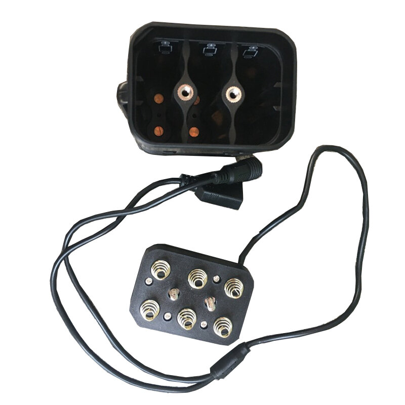 Bateria impermeável para LED Bike Light, Caso do banco de potência, Carregamento USB, Celular, Caixa de bateria 18650, DC 8.4V
