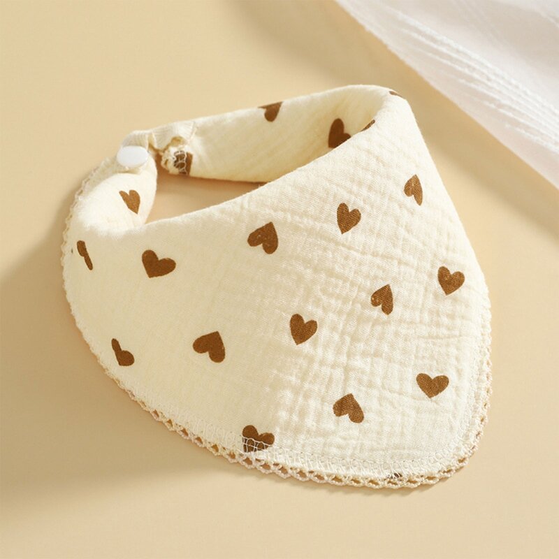 Baby Bandana, Newborn Bibs for Girls Drooling, Made with Cotton Gauze Soft and Absorbent Baby Bibs for Toddlers Teething