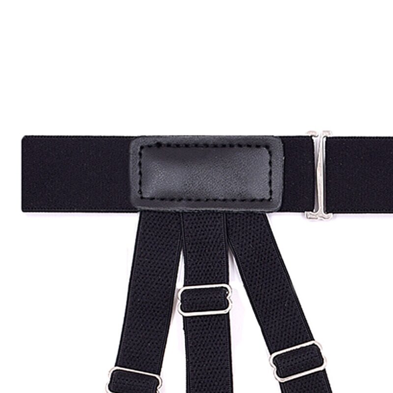 2 Stück/Set elastische Bein-Hosenträger, Hemdhalter-Haltergurte, Metall-Verriegelungsklemmen