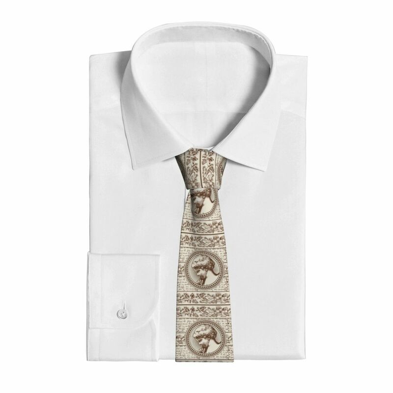 Gravata fina casual Arrowhead para homens, gravata de oração de anjo, acessórios masculinos, gravata formal simples para festa