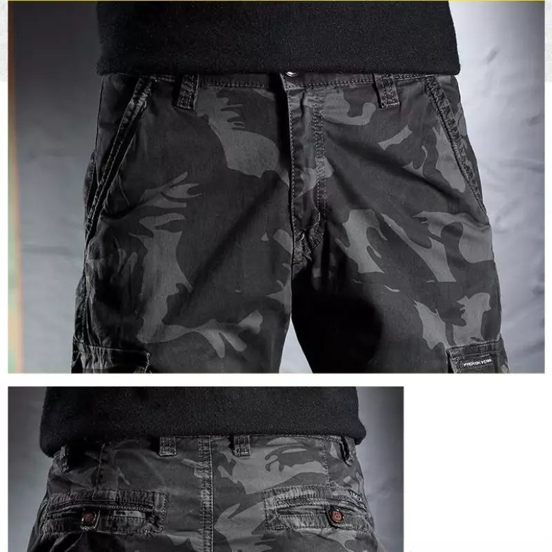 Eleganti pantaloni Cargo mimetici da uomo con Jogging e Design Casual pantaloni da tuta tattici da lavoro Slim Fit da uomo taglie forti