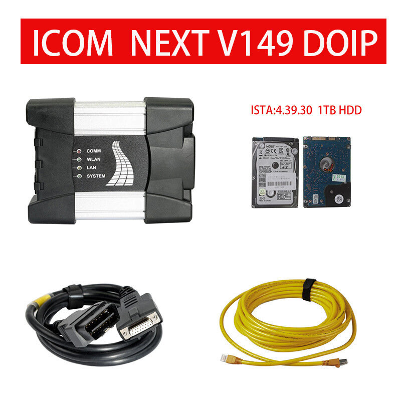 Untuk BMW Firmware V149 ICOM perangkat lunak pemindai berikutnya V2023.3 ICOM A2 alat diagnostik Program Offline mendukung alat perbaikan DOIP