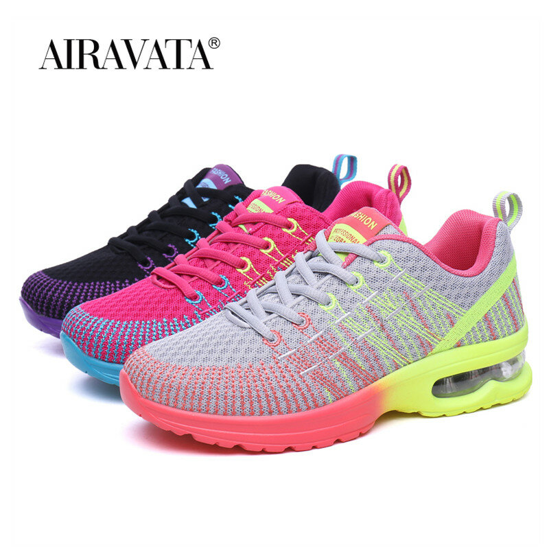 Women's Casual Fashion Air Cushion Lightweight Training Shoes Mesh Breathable Sneakers