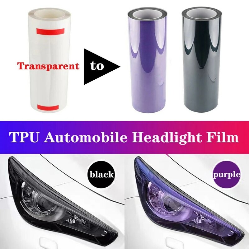 ฟิล์มไฟหน้ารถยนต์ TPU ฟิล์มป้องกันแสงอัจฉริยะ, ฟิล์มป้องกันไฟรถยนต์ฟิล์มซ่อมแซมรอยขีดข่วนปรับเปลี่ยนโฟโตโครมิก