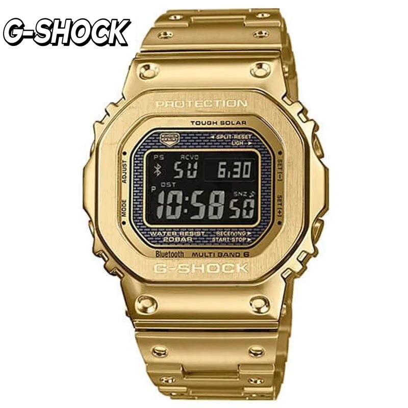 New G-SHOCK GMW-B5000 Series Watch Metal Case Top Fashion Waterproof Watch Men's Gift Solar Multifunctional Stopwatch  Men Watch