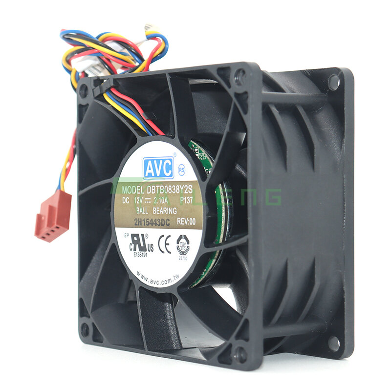 Dbtb0838y2s 12V 2.1a 8038 four wire motorcycle power supply booster violent fan
