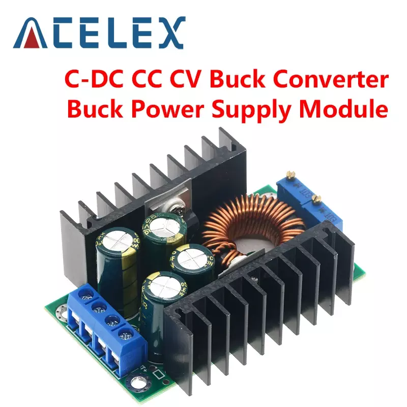 Ajustável Step Down Buck Converter, Módulo de Alimentação, LED Driver para Arduino, DC, CC, CC, 5-40V a 1.2-35V, 300W, XL4016