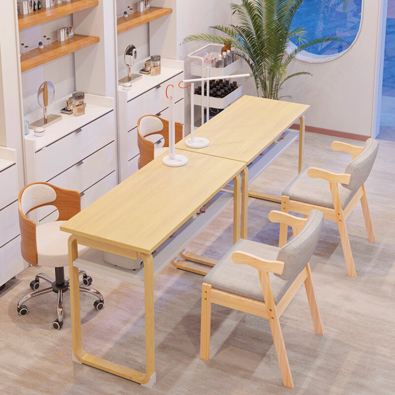 Kawaii Nail Desk para Profissionais, Mesa de Manicure Moderna, Arte Estética Tavolo, Mesa Kawaii, Mobiliário de Salão