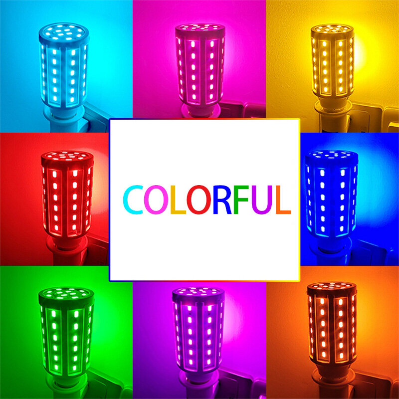 装飾用LED電球,5W,10W,15W,20W,30W,e27,屋内照明,緑,ピンク,庭,芝生,d5730用