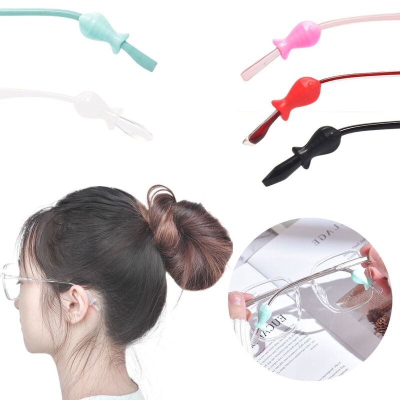 Silicone Silicone Glasses Anti-slip Sleeves Glasses Elastic Grip Eyewear Retainer Holders Anti Slip Ear Hook Glasses Leg Cover