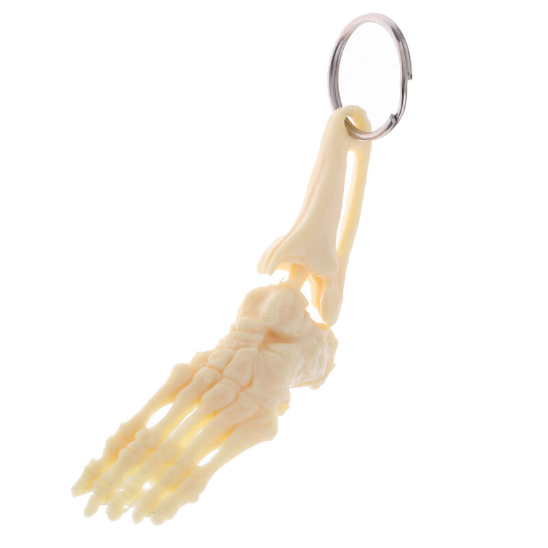 Mini PVC Material Handcrafted Human Spine Skeleton Model Keychain for School Teaching Aid Ornament Novelty Present