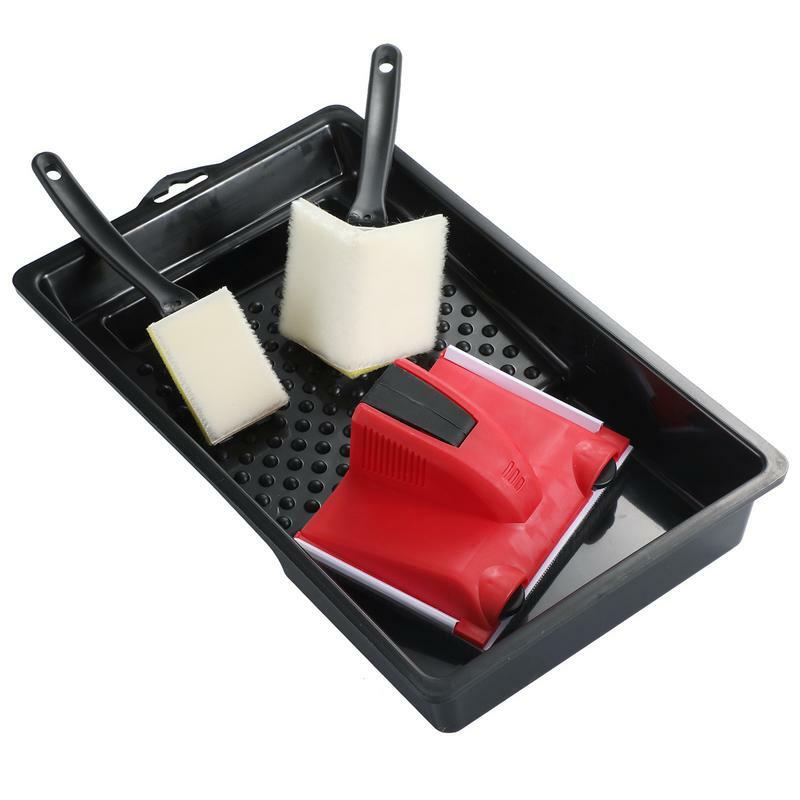 4pcs Paint Edger Tools Small Corner Painting Tool Edge Painter with Touch-up Pad Practical Paint Cutting Edge Tool