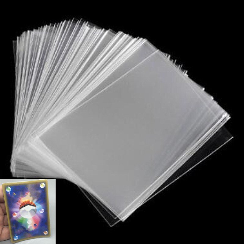 Fundas transparentes para cartas de juego de mesa, cubierta de Tarot de póker de tres reinos, Protector de cartas impermeable, 100 unidades por lote