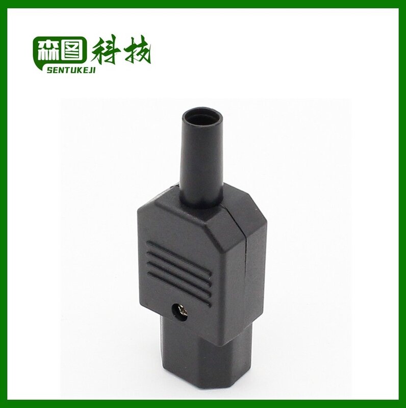 New Wholesale Price Black IEC 320 C13 Female Plug Rewirable Power Connector 3pin Socket 10A /250V