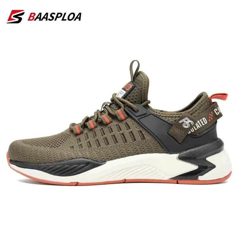 Baasploa 2023รองเท้าวิ่งสำหรับผู้ชายลื่น Shock Absorption รองเท้าแตะน้ำหนักเบารองเท้าเทนนิสกันน้ำ Breathable Casual รองเท้า