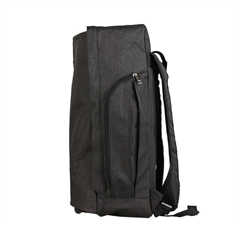 1 buah tas penyimpanan tikar Yoga kapasitas besar tas penyimpanan tikar Yoga ransel Gym Yoga dengan tali dapat disesuaikan 50x22.5x14cm hitam/abu-abu