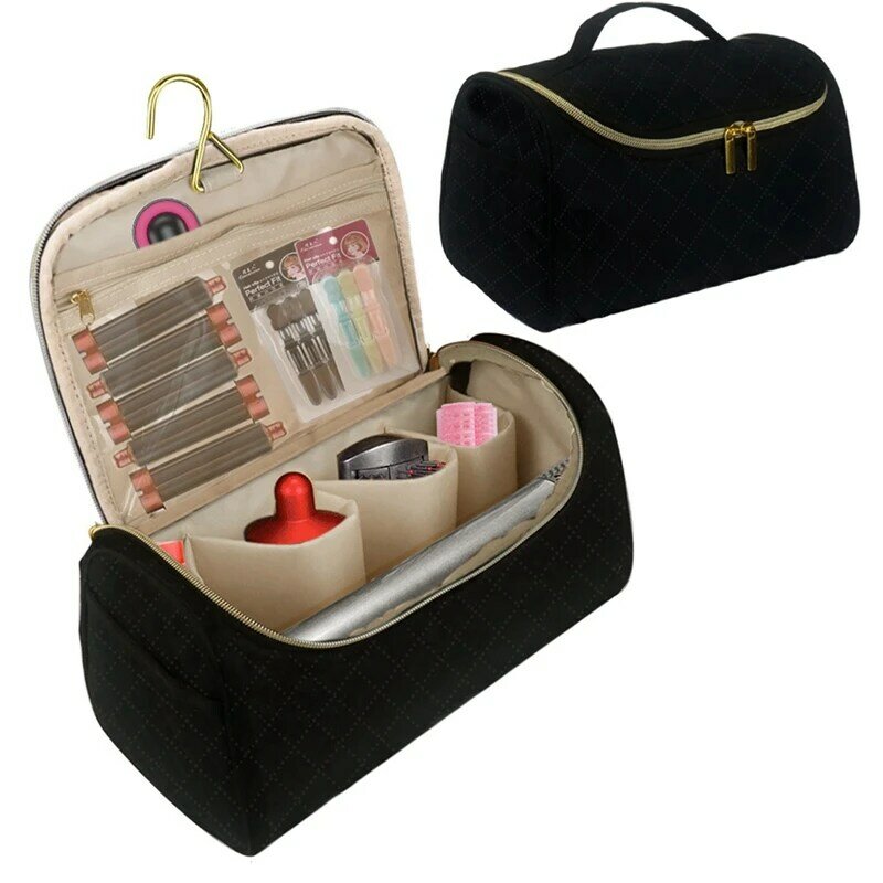 حقيبة مستحضرات التجميل لبكرة الشعر ، صندوق التخزين ، اكسسوارات السفر
